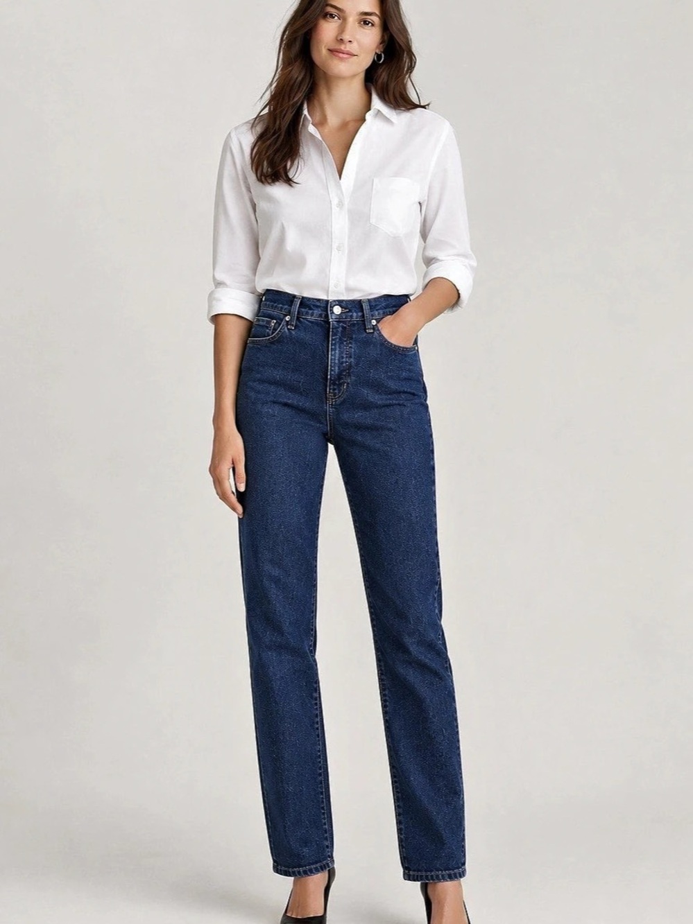 Banana Republic Straight Leg Blue Jeans Waist 29.5